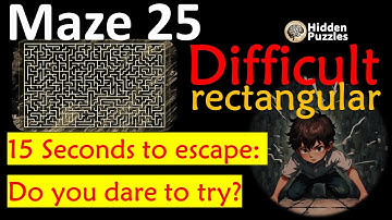 Difficult rectangular mazes Maze 26