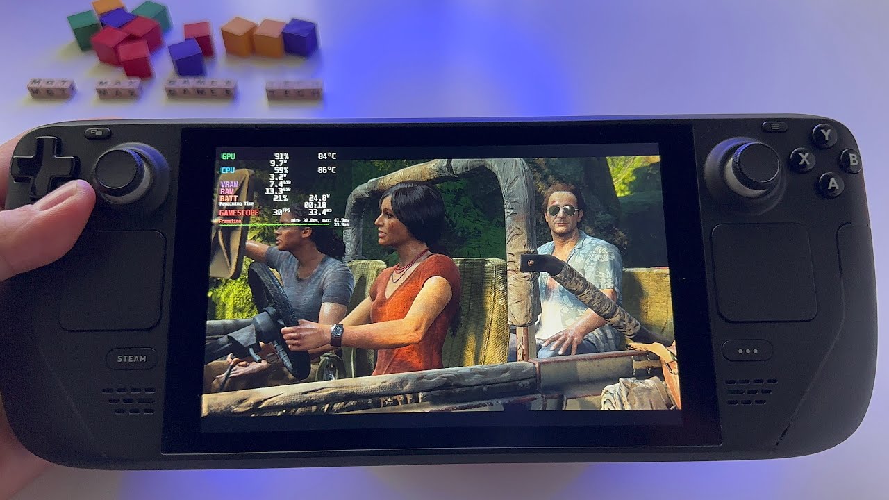 Uncharted: The Lost Legacy | no FSR, high graphics - Steam Deck gameplay