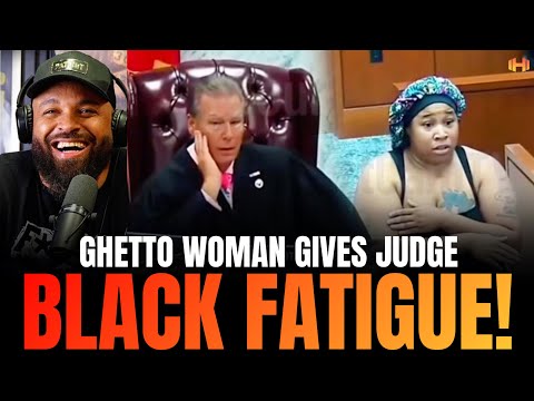 Black Fatigue Causes Judge to EXPLODE on Ghetto Woman for Wearing Bonnet to Court!