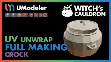 3D Modeling in Unity - Full Making Video of unwrapping Crock in the Witch