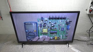 картинка: Телевизор FUSION FLTV-30B100 темное изображение / Ремонт подсветки мастером с 50 летним стажем