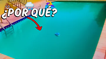 ¿Se puede nadar en una piscina azul turbia?