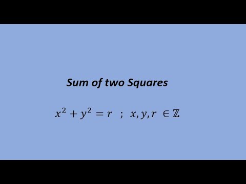 Sum of two squares | Number Theory | Number Theory for SET NET
