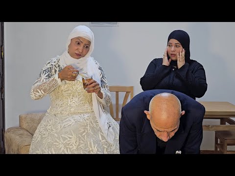زوجه مفتريه تخل ص من جوزها يوم الصبحيه شوف رد فعل الخدامه كان اي