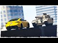 ТАНК vs МАШИНА!!! СТЕНКА НА СТЕНКУ В GTA ONLINE!!!