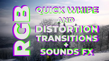 RGB Quick Wipe and Distortion Transitions Premiere Pro Templates