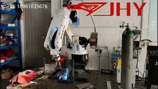 Elevator guide rail bracket welding#JHY ROBOT