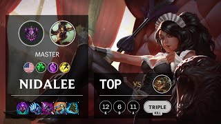Nidalee Top Vs Renekton - Na Master Patch 10.18