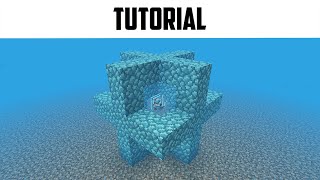 Minecraft: How to Build a Conduit Frame (Step By Step)