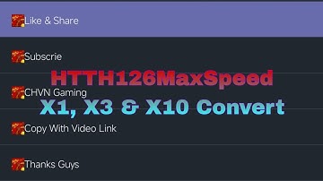HTTH126MaxSpeed X1, X3 & X10 Convert | Hải Tặc Tí Hon