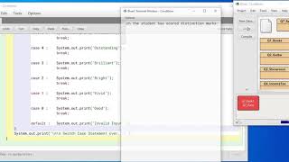 Java Program on Condition G ; Simple Condition using Switch Case a