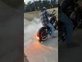 My buddies first burnout on sportster #harleydavidson #sportster #burnout #1200cc #automobile