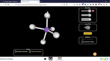 Structural Chemistry II, Video IIa - Using PHet Molecular Shapes Simulation