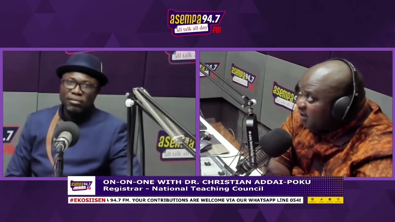 EKOSIISEN ONE-ON-ONE WITH DR.CHRISTIAN ADDAI-POKU, REGISTRAR - NATIONAL TEACHING COUNCIL (20-6-23)