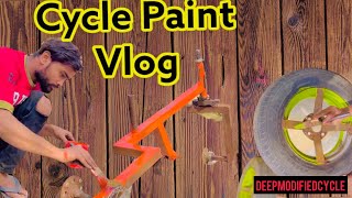 Cycle Paint Vlog | Deepanshu Bhanu