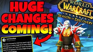NEW Upcoming Class Changes & Reworks in Season of Discovery!