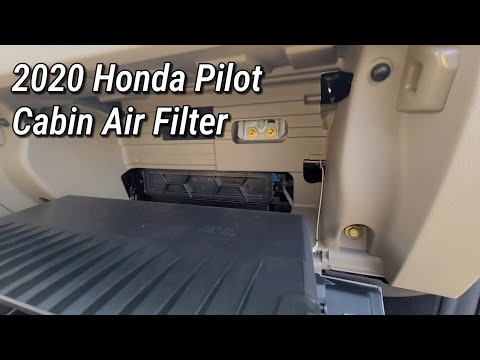 2020 Honda Pilot Cabin Air Filter location Replacement - YouTube