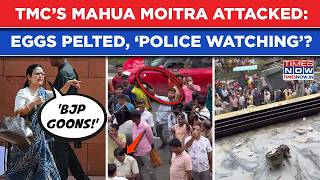 TMC’s Mahua Moitra 'Attack' Video: Police Stand & Watch? MP Shows This, Alleges ‘BJP Goons’| Watch