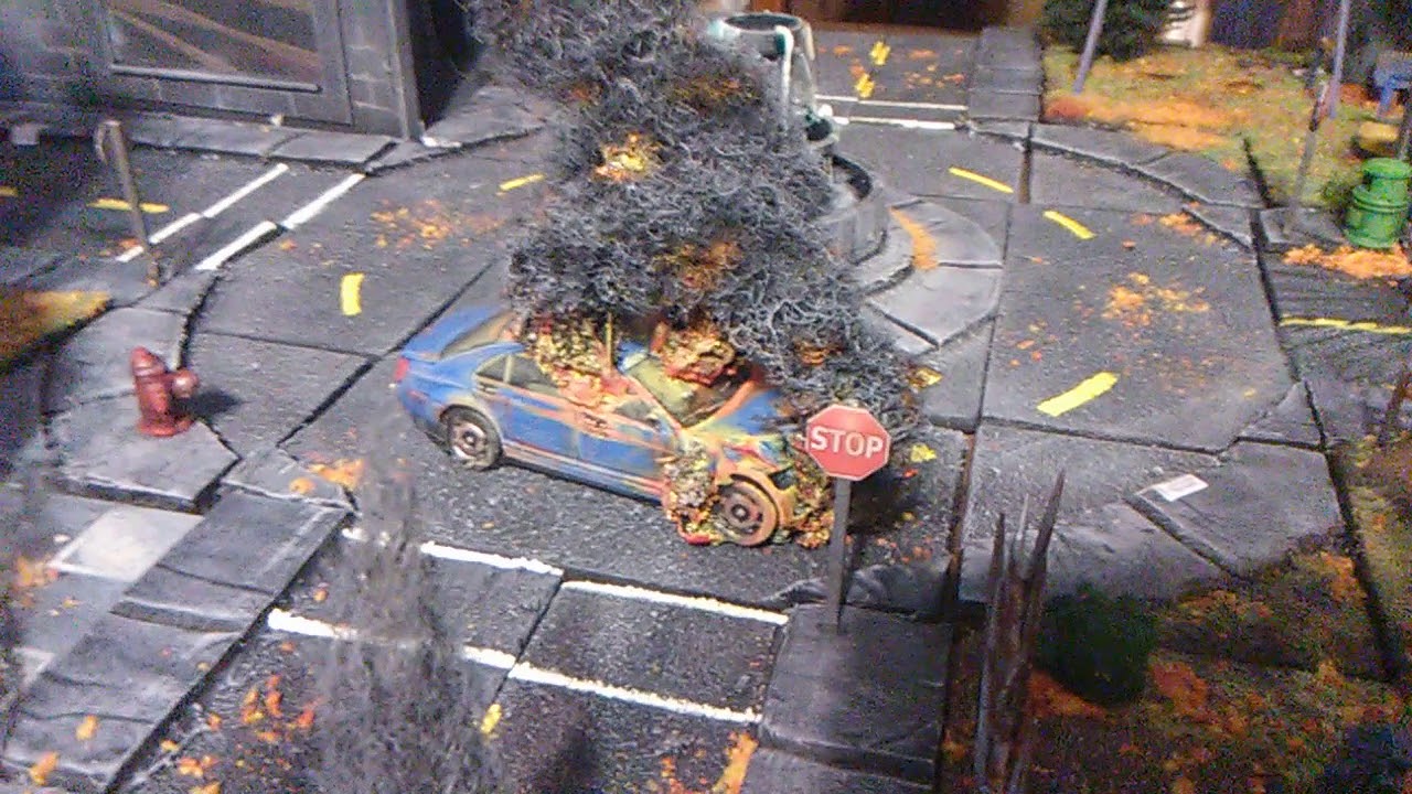 The walking dead miniatures game custom terrain table
