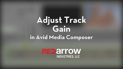 Adjust Track Gain in Avid Media Composer