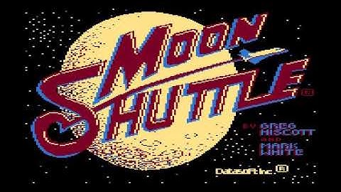 MOON SHUTTLE Title version ATARI 800 XL !!! 80´S NOSTALGIA