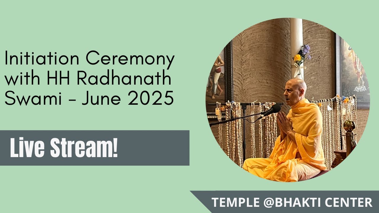 Initiation Ceremony with HH Radhanath Swami  | Friday, June 20th, 2025