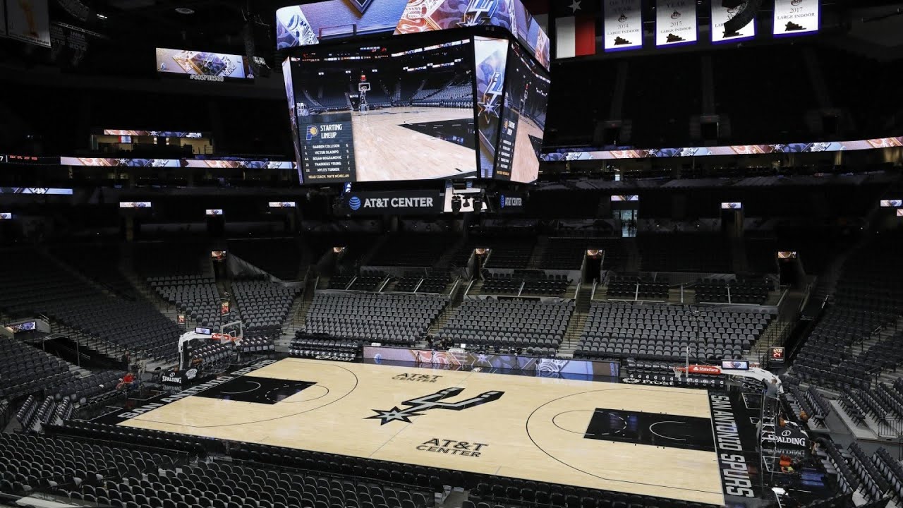 San Antonio Spurs welcome back fans inside the AT&T Center