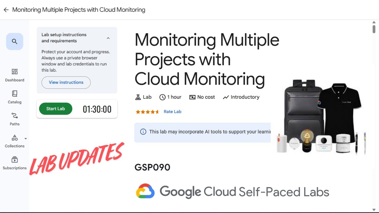 Мониторинг нескольких проектов с помощью облачного мониторинга. ОБНОВЛЕНИЕ ЛАБОРАТОРИИ 