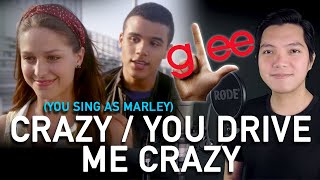 Crazy / You Drive Me Crazy (Jake Part Only - Karaoke) - Glee Version screenshot 4