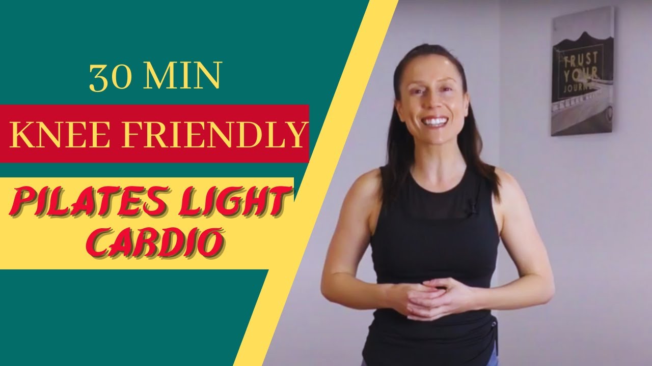 30 Min Knee Friendly Pilates Total Body + Light Cardio//Easy Beginner