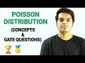 Poisson distribution questions - (GATE/MCQ/word problems) in HINDI