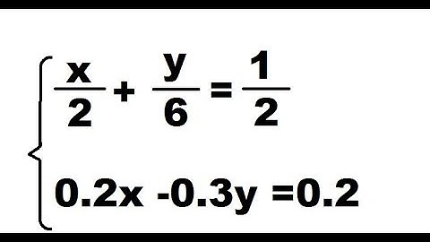 System of equations. Fractions and decimals