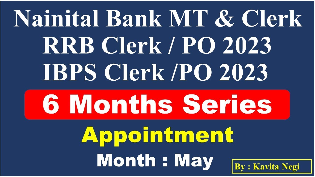 Last 6 Month Current Affairs| May | Appointment - Part 4 | RRB Clerk/PO ...