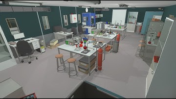 Interior Laboratory Low Poly [ Unity ]
