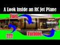 All Components inside an RC Model Jet Turbine Airplane Explained - A Look Inside