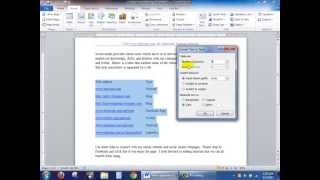 Convert Text to Table and Add Design Style Using Microsoft Word 2010