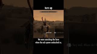 turn up — The Elder Scrolls V: Skyrim dialogue scene