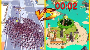 Crowd City Vs Hole.io : Gameplay Walkthrough Part 1 - Biggest Crowd Map Control (iOS, Android)