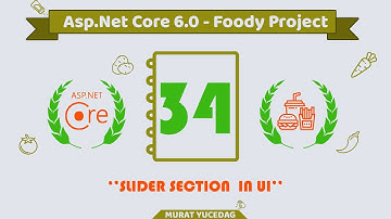 #34 Foody Asp.Net Core 6.0 Project - Slider Section  In User Interface