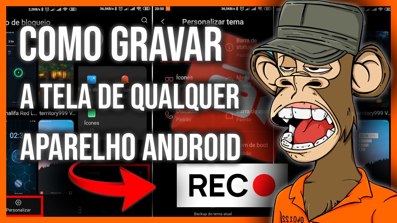 Como GRAVAR a TELA do celular Android: Passo a Passo - YouTube