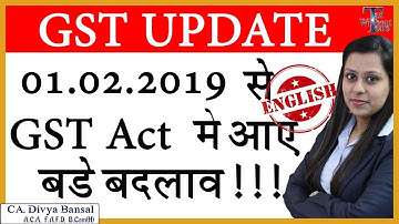 Important Amendment in GST| ITC on motor cars| Composition Scheme| Easy GST Returns| CA Divya Bansal