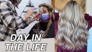 A DAY IN THE LIFE OF A HAIRSTYLIST | COME TO THE SALON WITH ME