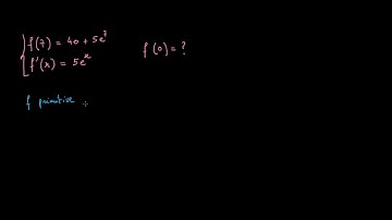 Déterminer une primitive avec des conditions données -  fonction exponentielle