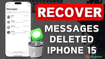 How to Recover Deleted Text Messages on iPhone 15| iPhone 15 Permanently Deleted Messages – 4 Ways