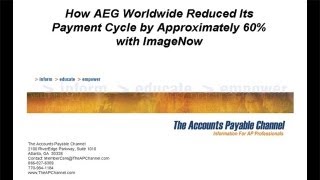 How AEG Worldwide Reduced Its Payment Cycle by Approximately 60% with ImageNow | Perceptive Software