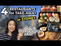 4 Sydney Restaurants for Takeaway | Sydney Lockdown Vlog - NSW AUSTRALIA Foodie Diary (悉尼封城-買外賣食了一周)