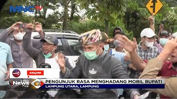 Aksi Demo di Lampung Utara Berujung Ricuh, Massa pun Adang Mobil Bupati - LIP 16/06