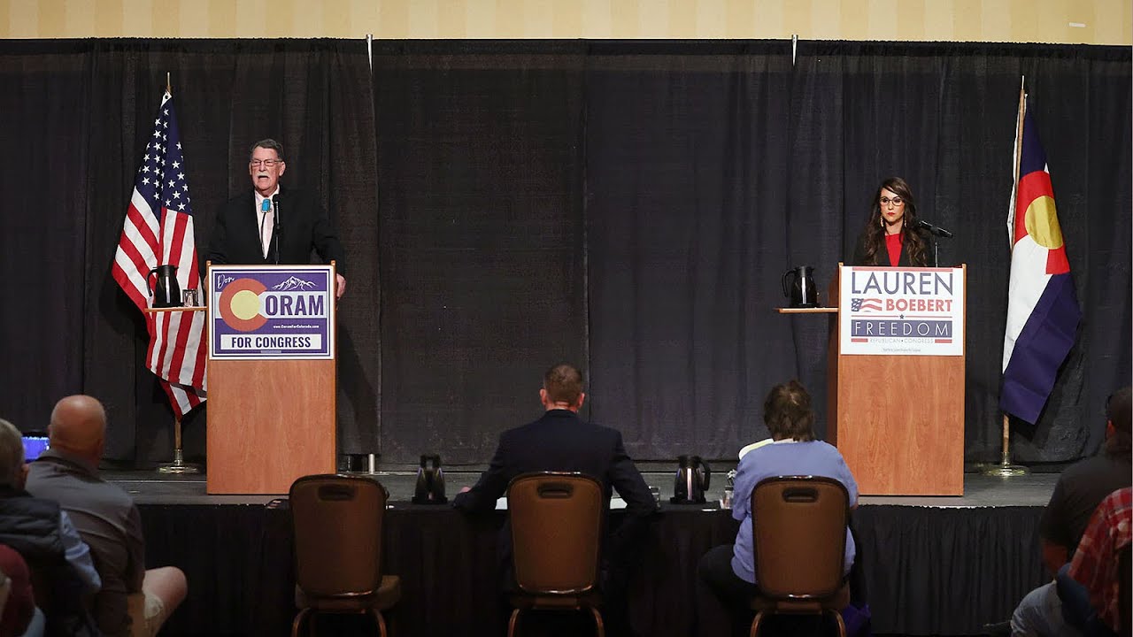 Gloves come off in first debate between congressional candidates Don Coram and Lauren Boebert