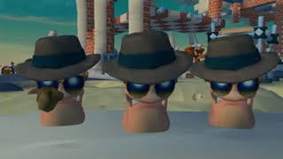 Worms 4 Mayhem Misiunea 5 Destruct And Serve 3/3 (fara comentariu)