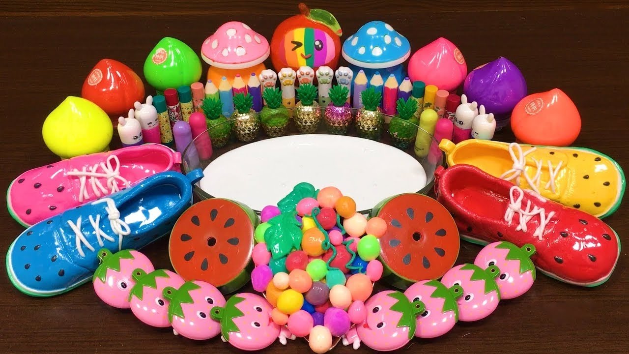 LIVE: Glossy Slime Mixing Makeup, Clay & Beads | Satisfying Slime ASMR 